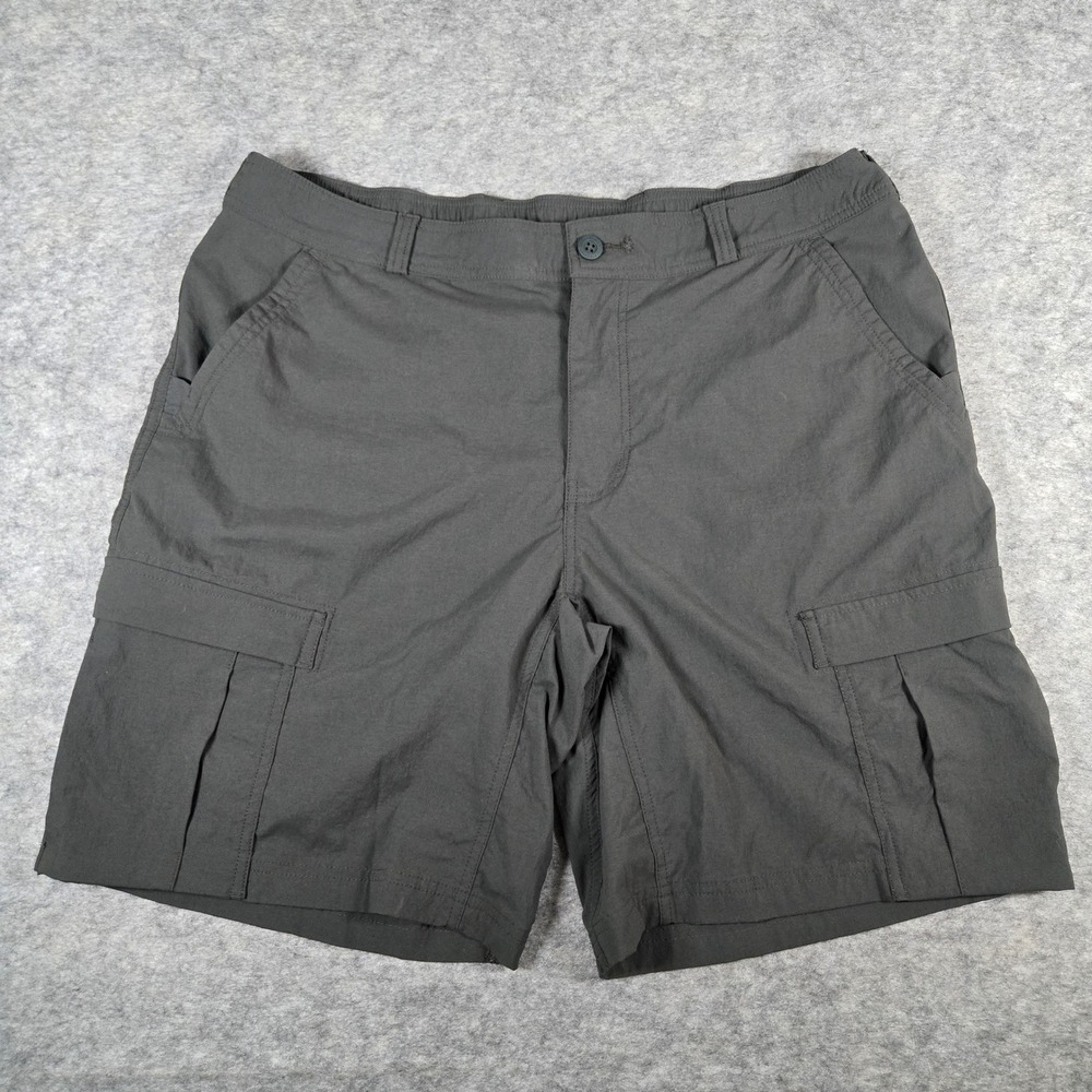 REI Mens Grey Sahara Cargo Hiking Shorts 40